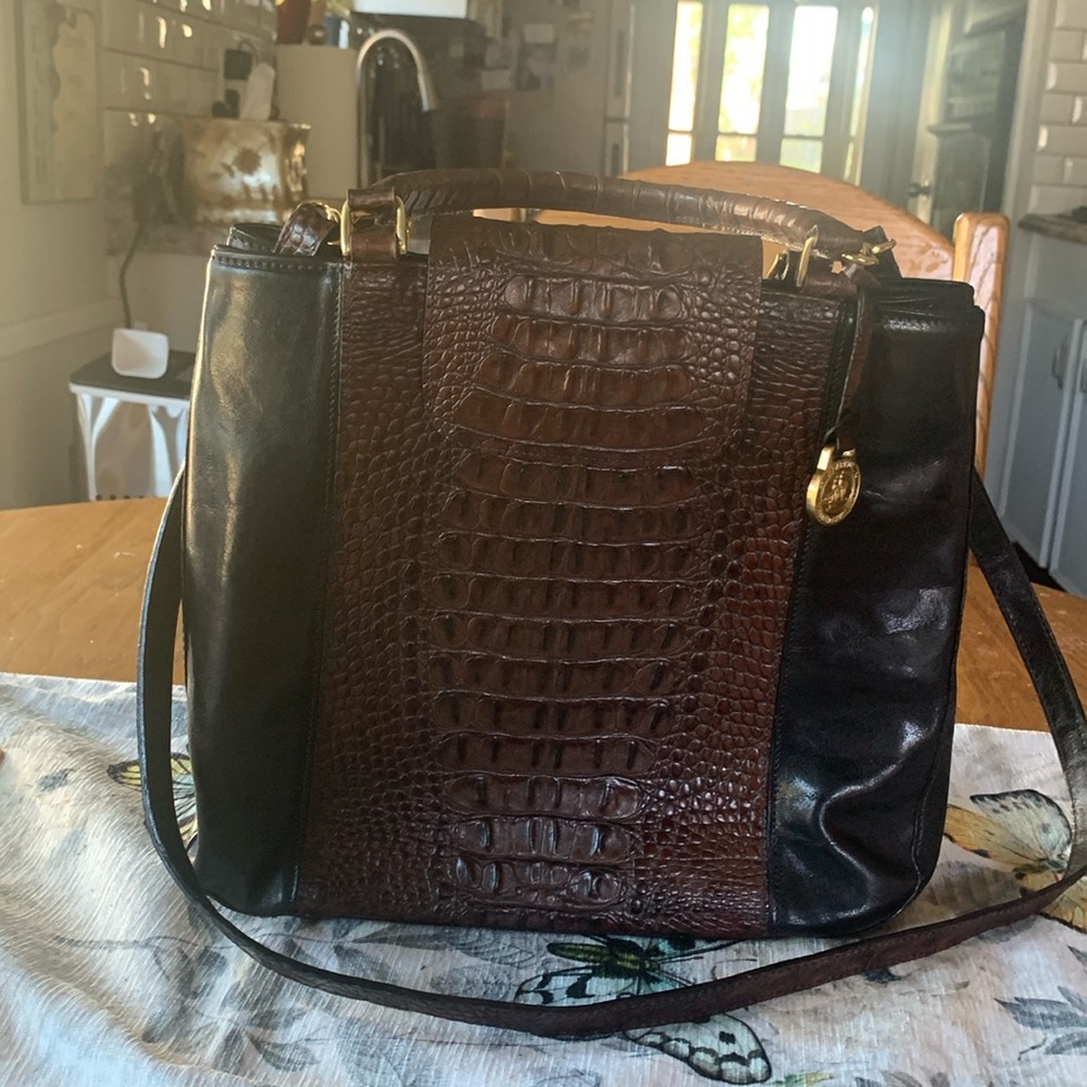 Vintage Brahmin Leather Crossbody/Satchel